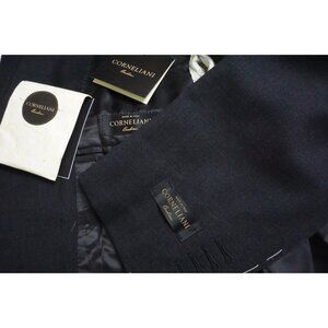 Corneliani Solid Gray Extrafine Wool 2 Pc Suit Jacket Pants Sz 38R Brand New